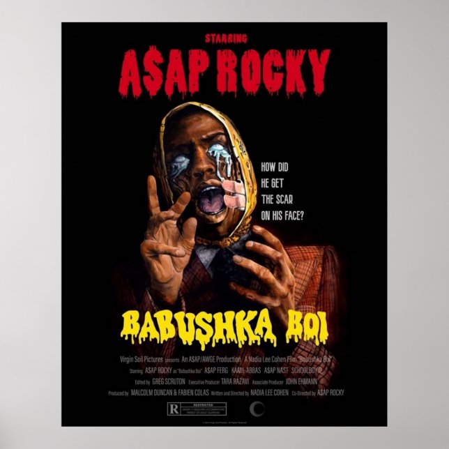POSTER AAP ROCKY - BABUSHKA BOI (Devant)