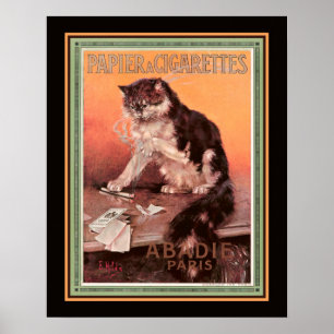 Poster Abadie Papier vintage 'cigarettes