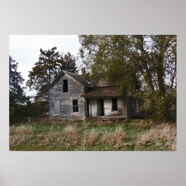 Poster Abandon de la ferme du Dakota du Sud. (Devant)