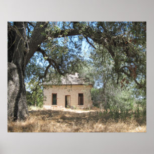 Poster: Abandoned House on 46 W in Paso Robles Poster