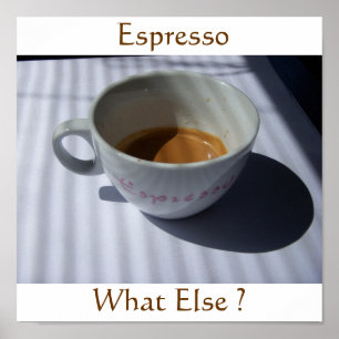 Poster Abat-jour de café express