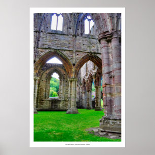 Poster Abbaye de Tintern VIII, monastère cistercien Pays 