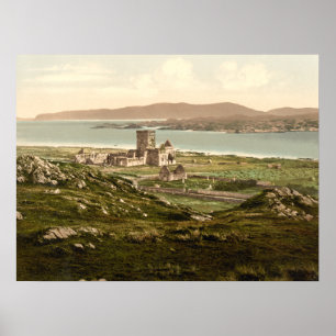 Poster Abbaye d'Iona, Argyll & Bute, Ecosse Imprimerie d'