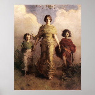 Poster Abbott Handerson Thayer La Vierge