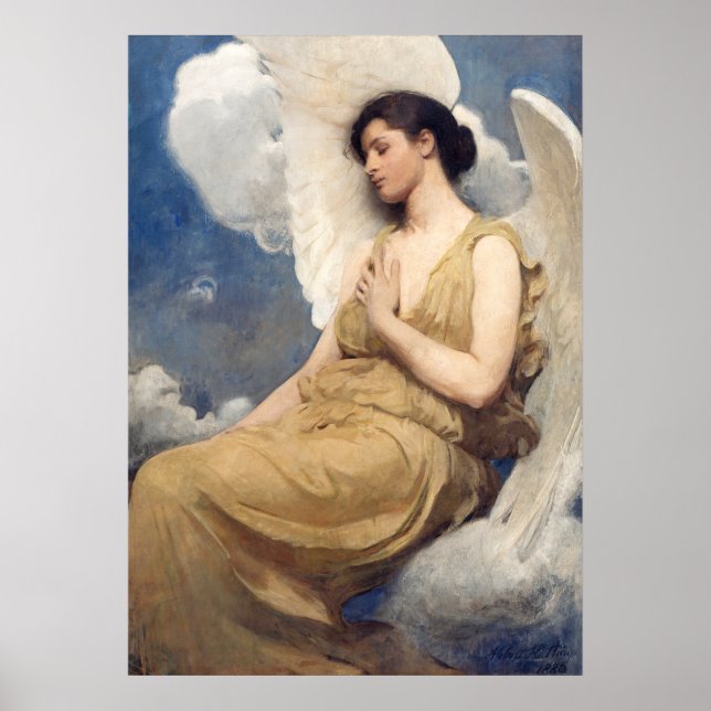Poster Abbott Thayer | Winged Figure - 1889 (Devant)