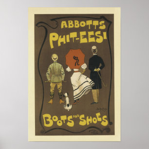 Poster Abbotts Phit-eesi Bottes et chaussures