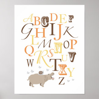 Poster ABC Alphabet Nursery Print