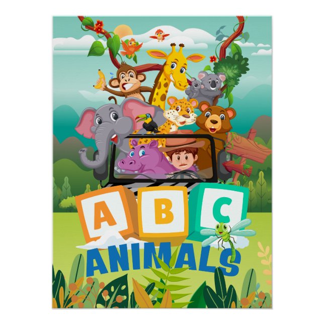 Poster ABC Animals (Devant)