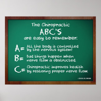 Poster ABC de chiropratique