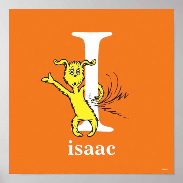 Poster ABC du Dr Seuss : Lettre I - Blanc | Ajouter Votre (Devant)