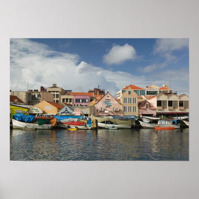 Poster ABC Islands, CURACAO, Willemstad : Punda, (Devant)