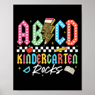 Poster Abcd Maternelle Rocks Crayon Foudre Enseignants