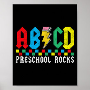 Poster Abcd Préscolaire Rocades Premier Jour Professeur P