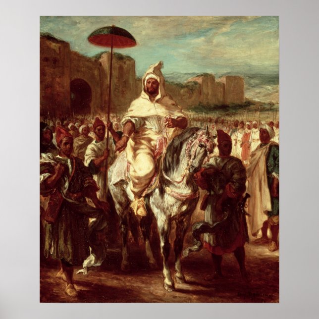 Poster Abd Ar-Rahman Sultan du Maroc (Devant)