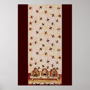 POSTER ABEILLE, APICULTURE, APICULTEUR