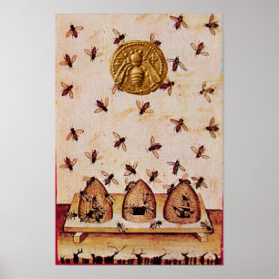POSTER ABEILLE, APICULTURE, APICULTEUR