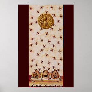 POSTER ABEILLE, APICULTURE, APICULTEUR