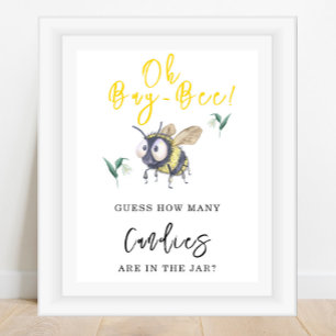 Poster Abeille - Combien de bonbons y a-t-il dans le pot