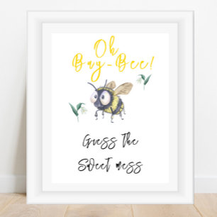 Poster Abeille - Devinez le doux désordre