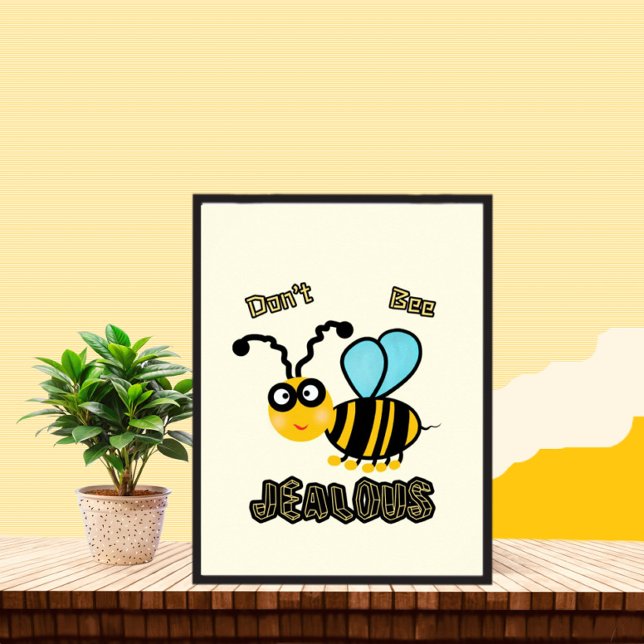 Poster Abeille drôle (Créateur téléchargé)