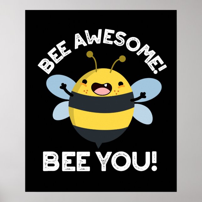 Poster Abeille géniale Abeille Vous Positif Insect Pun Da (Devant)