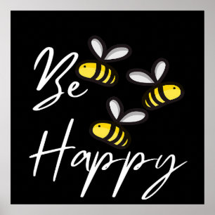 Poster Abeille Joyeux Cadeaux D'Abeille, J'Aime Abeille,
