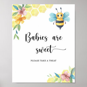 Poster Abeille - les bébés sont doux