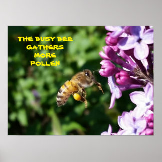 Poster Abeille occupée - Motivation des employés