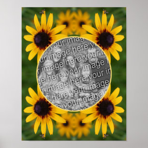 Poster Abeille Sur Black Eyed Susan Flower Ajouter votre 