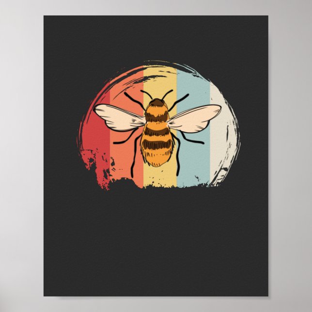Poster Abeille vintage (Devant)