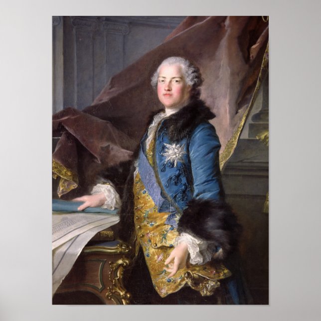 Poster Abel François Poisson Marquis de Marigny, 1755 (Devant)