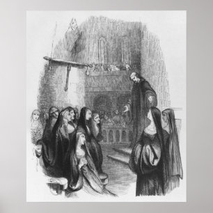 Poster Abelard prêchant à Paraclete
