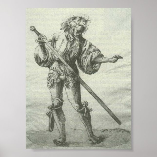 Poster Abgerissener Krieger (Devant)