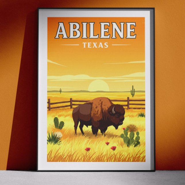 Poster Abilene Texas vintage (Créateur téléchargé)