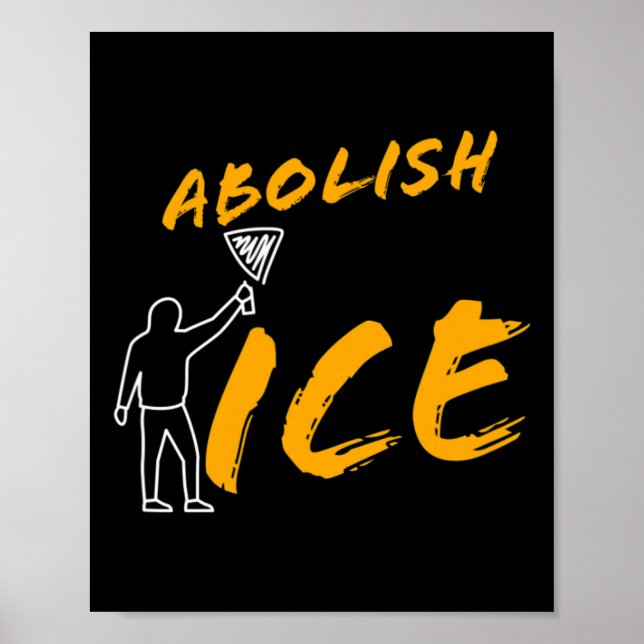 Poster Abolir La Manifestation Sur La Glace Et Résister À (Devant)
