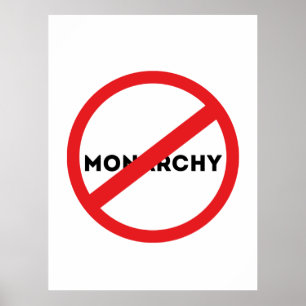 Poster Abolir la monarchie
