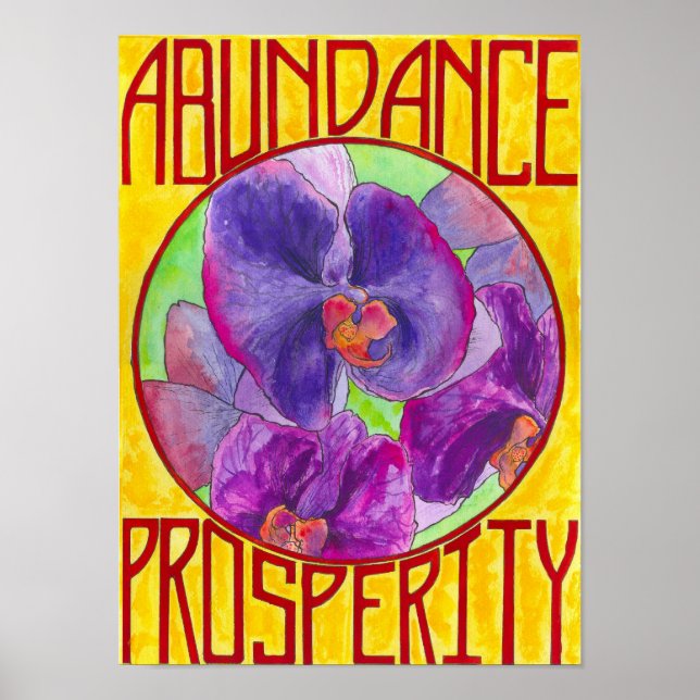 Poster Abondance et prospérité (Devant)