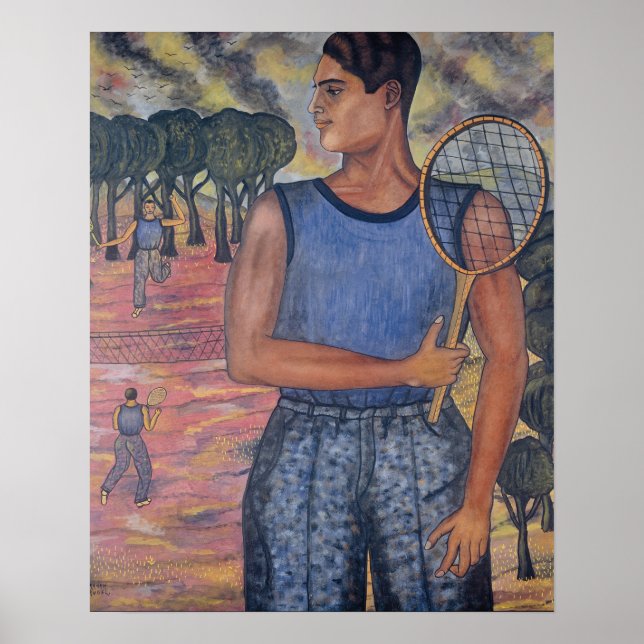Poster Abraham Ángel Le Joueur De Tennis (Devant)