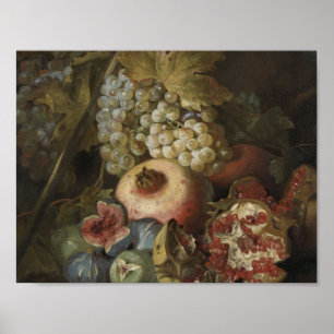 Poster Abraham Brueghel - Encore la vie avec les fruits