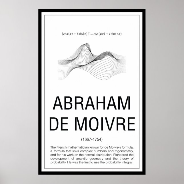 Poster Abraham De Moivre (Devant)