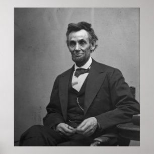 Poster Abraham Lincoln 1865