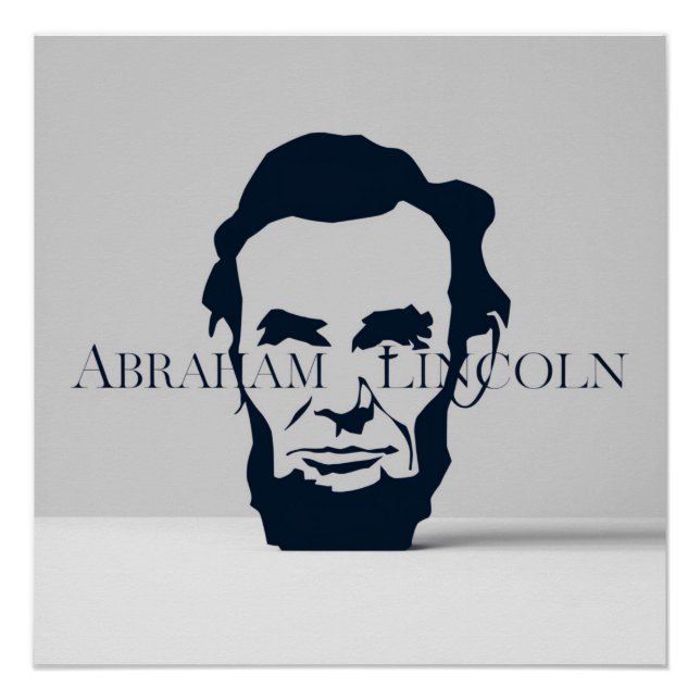 Poster Abraham Lincoln Elegance Serif Typographie (Devant)