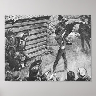 Poster Abraham Lincoln luttant l'affiche