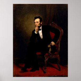 Poster Abraham Lincoln par George Peter Alexandre Healy