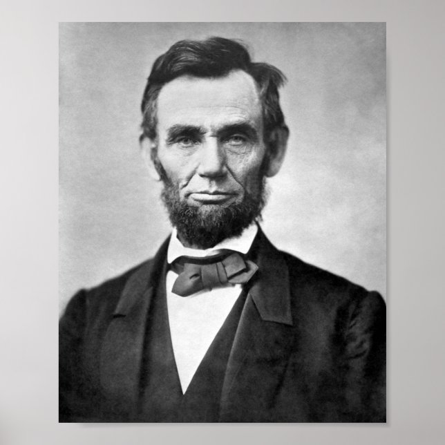 Poster Abraham Lincoln Portrait - 1863 (Devant)