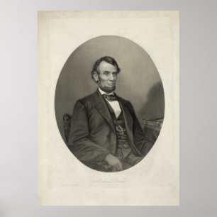 Poster ABRAHAM LINCOLN Portrait de J.H. Bufford & Sons