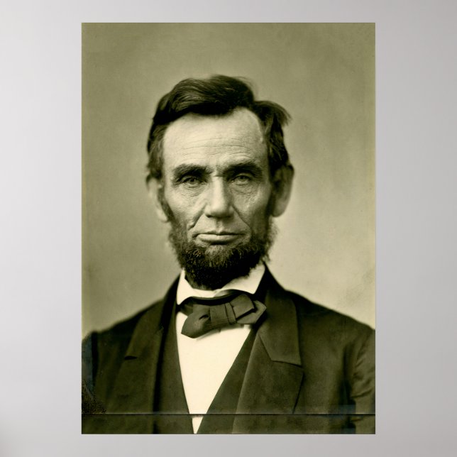 Poster Abraham Lincoln président usa Etats-Unis Amérique (Devant)
