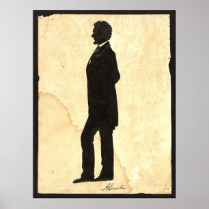 Poster Abraham Lincoln Silhouette 1860