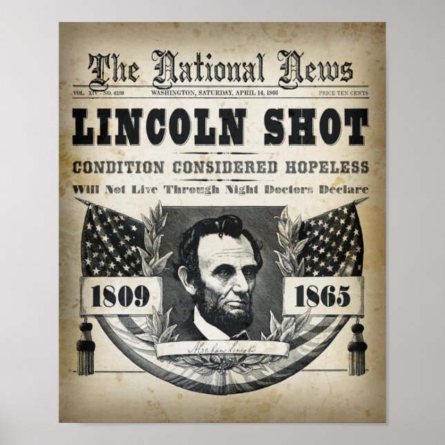 POSTER ABRAHAM LINCOLN TIRER LA TÊTE (Devant)