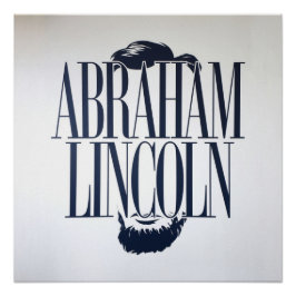 Poster Abraham Lincoln'est pas la sagesse des mots